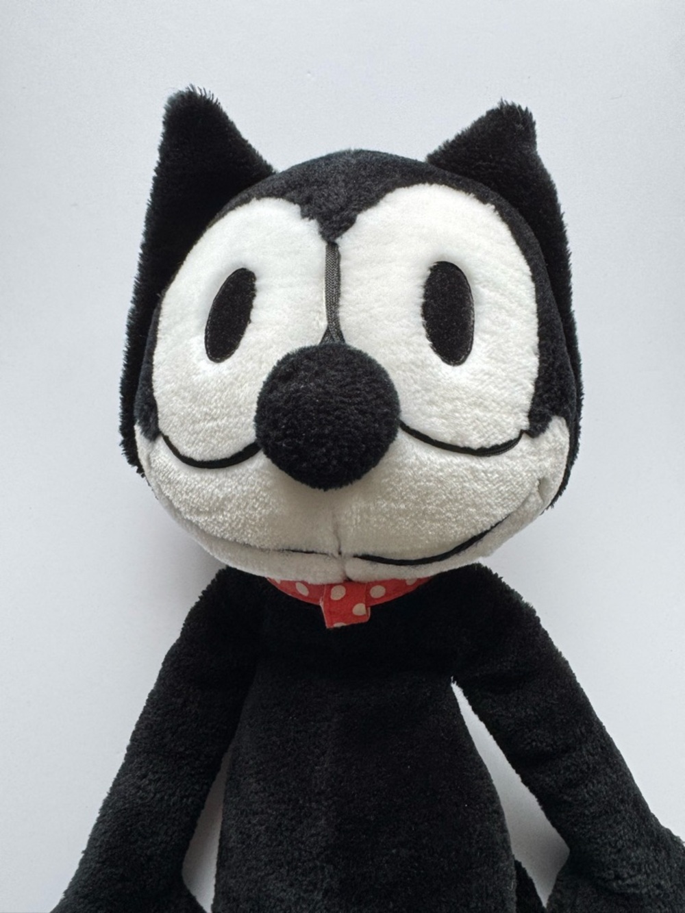 Vintage 1982 Cute Felix the Cat Plush Toy Rare Retro Collectible Stuffed 22”